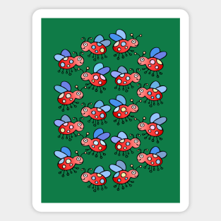 Cute Kawaii Ladybird Pattern Magnet